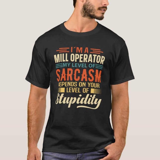 T-shirt Je suis un exploitant de moulins (Devant)