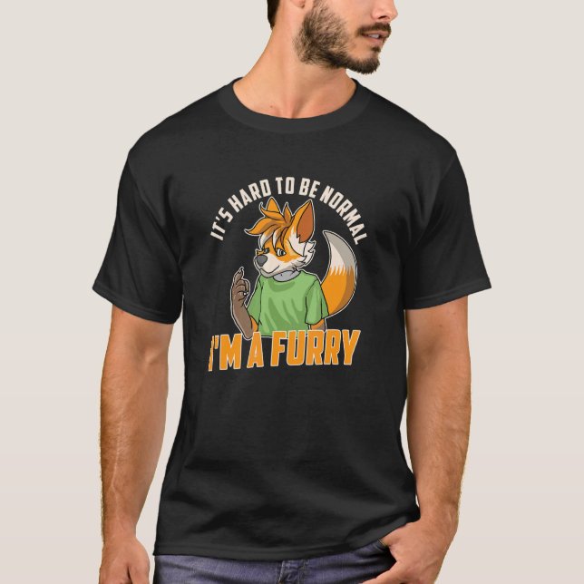 T-shirt Je suis un Fandom Furry Cosplay Fox Furries Furson (Devant)