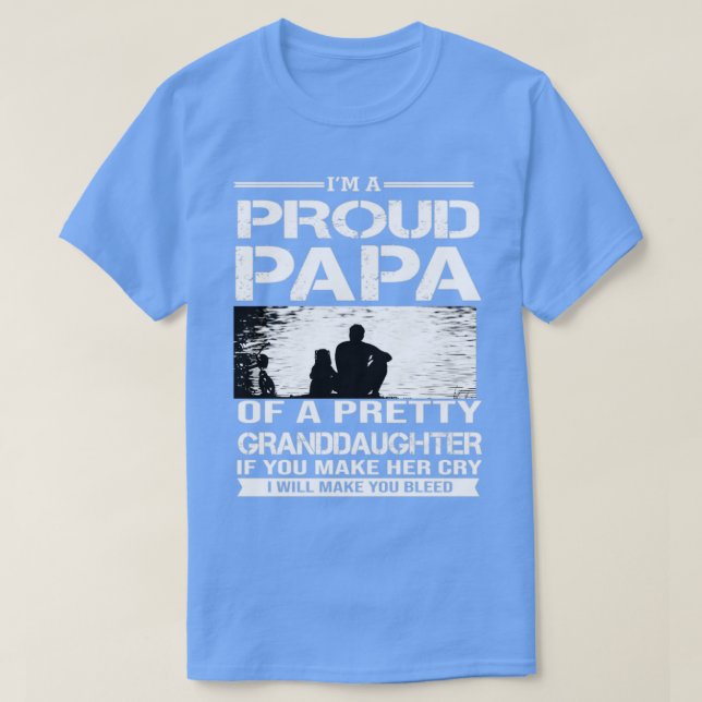 T-shirt Je Suis Un Fier Papa D'Un Joli (Design devant)