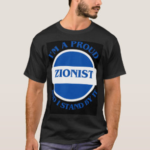 T-shirt Je suis un fière sioniste et je m'y tiens
