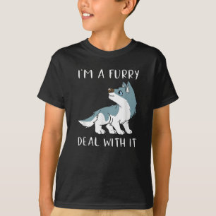 T-shirt Je suis un furry, j'assume, c'est mignon, fandom f