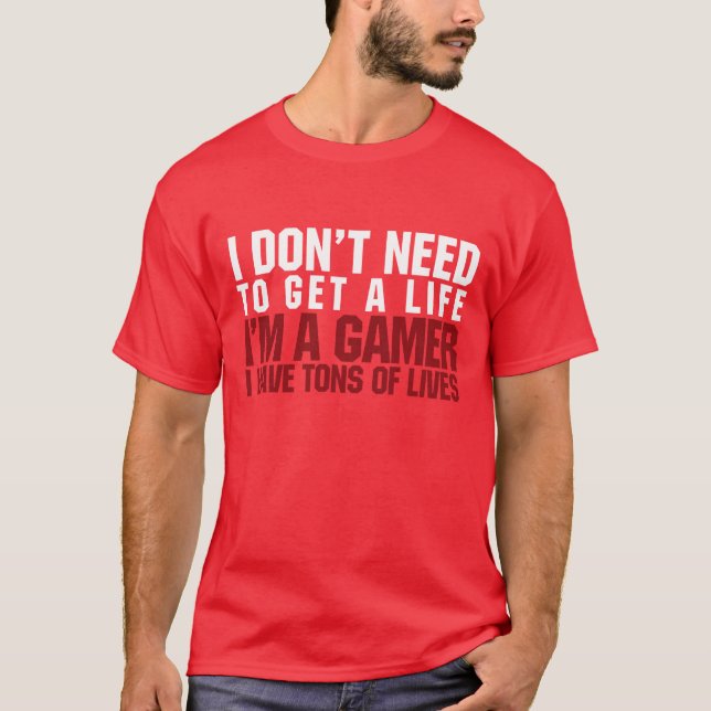 T-shirt Je suis un Gamer (Devant)