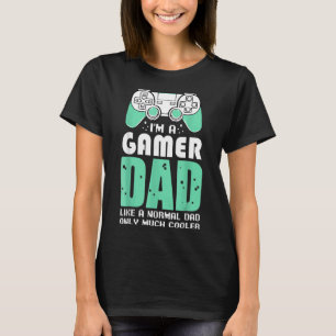 T-shirt Je suis un gamer Papa Jeux Vidéo Fan Célébrer le P
