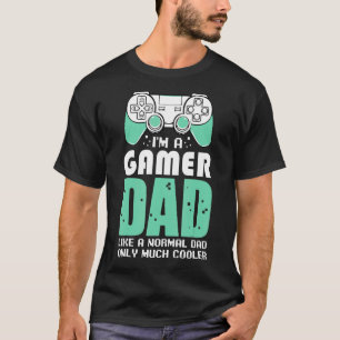 T-shirt Je suis un gamer Papa Jeux Vidéo Fan Célébrer le P