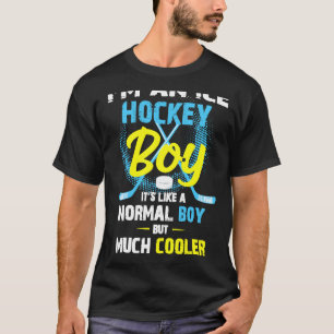 T-shirt Je suis un garçon de hockey sur glace