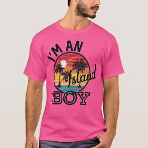 T-shirt Je Suis Un Garçon De L'Île Drôle Des Paroles De Ch