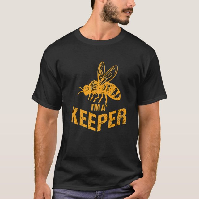 T-shirt Je suis un gardien d'abeilles Bumblebee abeille à  (Devant)