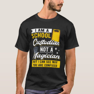 T-shirt Je Suis Un Gardien De L'École Et Non Un Magicien.