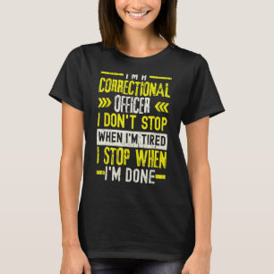 T-shirt Je suis un gardien de prison