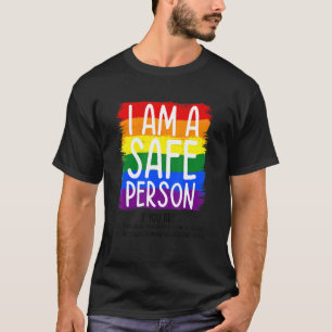 T-shirt Je Suis Un Gay pride Bisexuel En Sécurité Rainbow 