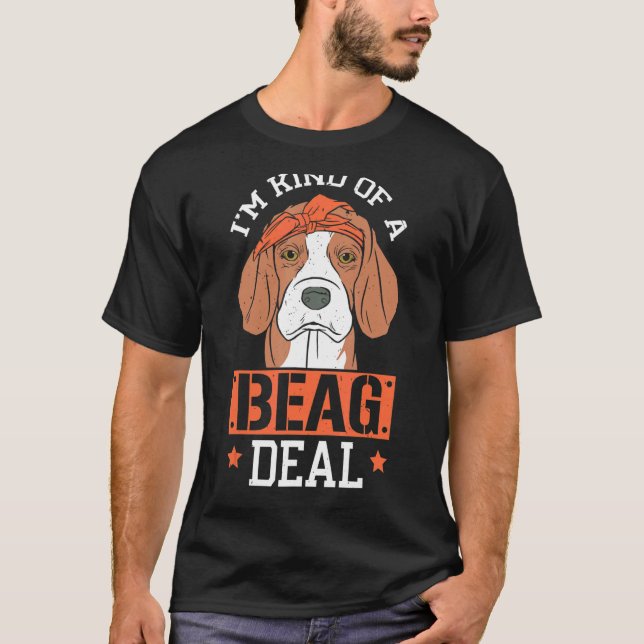 T-shirt Je suis un genre de Beagle de propriétaire de chio (Devant)