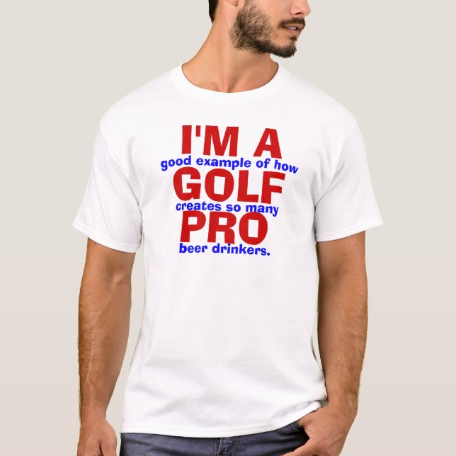 T-shirt Je suis un glof pro (Devant)