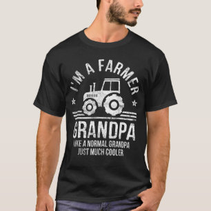 T-shirt Je suis un grand-père agriculteur éleveur Cadeaux