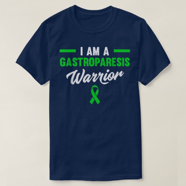 T-shirt Je Suis Un Guerrier De Gastroparèse (Design devant)