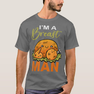 T-shirt Je suis un homme du sein drôle Thanksgiving Turqui