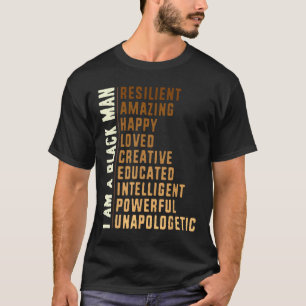 T-shirt Je Suis Un Homme Noir - Noir Histoire Mois Hommes 