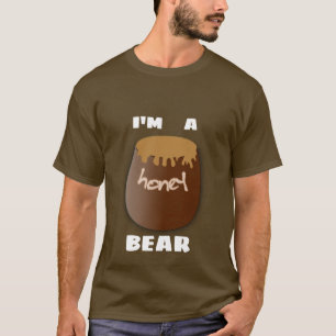 T-SHIRT JE SUIS UN HONNÊTEMENT OURS-SOMBRE TEE