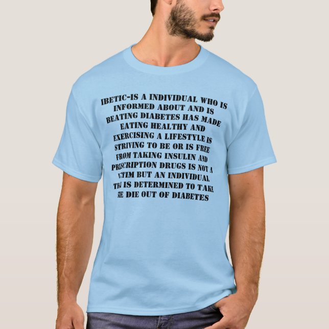 T-SHIRT JE SUIS UN IBETIC (Devant)