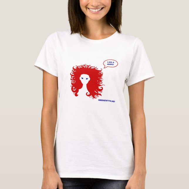 T-shirt Je suis un inadapté - dragon, par Vauny (Devant)
