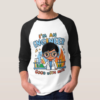 T-shirt Je suis un ingénieur scientifique bon avec les mat