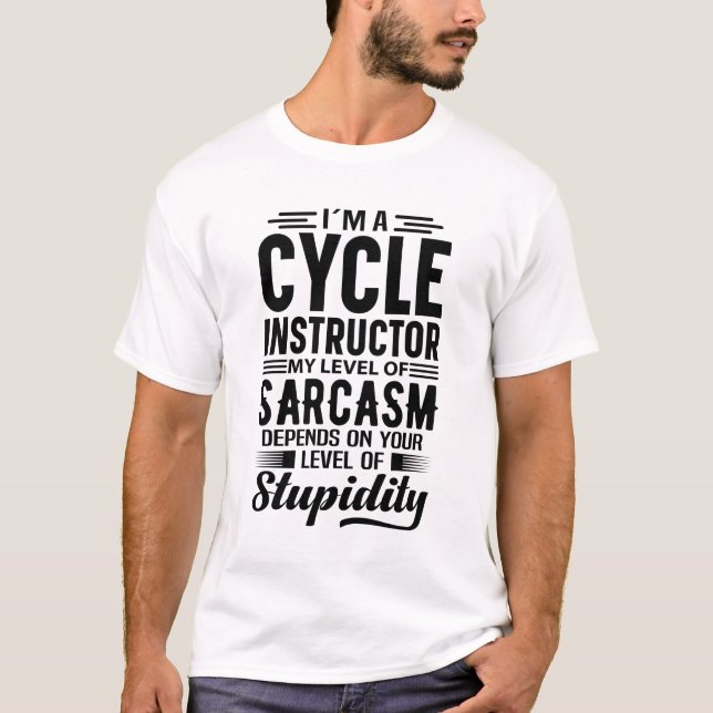 T-shirt Je suis un instructeur de cycle (Devant)