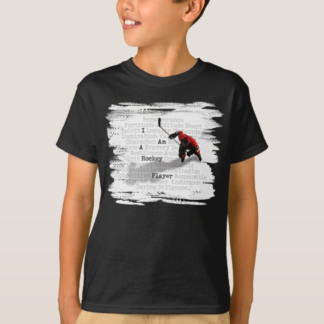 T-shirt Je suis un joueur de hockey (Devant)