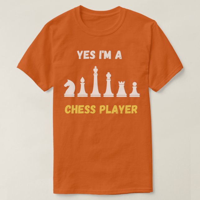 T-shirt Je suis un joueur d'échecs Joueuse d'échecs Hommes (Design devant)