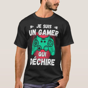 T-shirt Je Suis Un Joueur Qui Désire Humour Geek Ados Garç