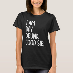 T-shirt Je Suis Un Jour Bébé Bon Monsieur Vintage Boire Du