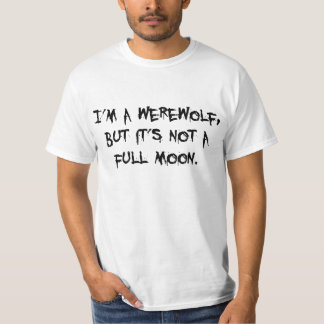 T-shirt Je suis un loup-garou