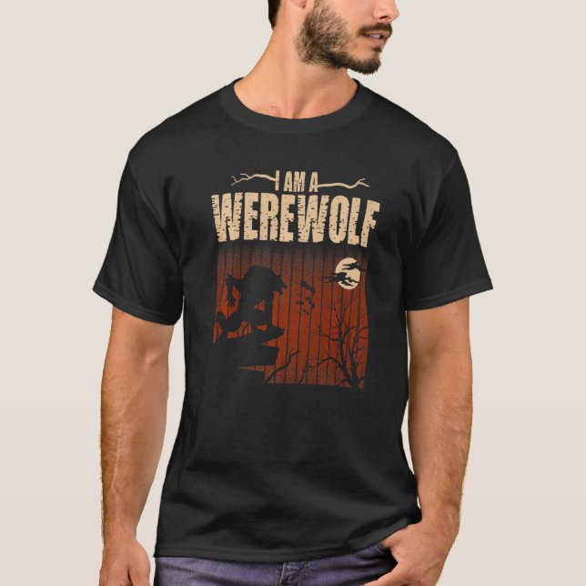 T-shirt Je Suis Un Loup-Occidental Pour Les Fans De Loups (Devant)