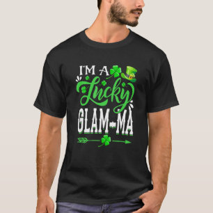 T-shirt Je Suis Un Lucky Glam Ma Parti Shamrock Jour de la