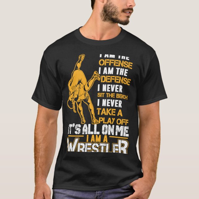 T-shirt Je Suis Un Lutteur Mignonne Pour Wrestler (Devant)