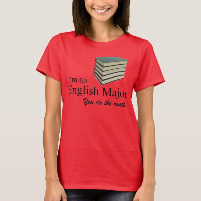 T-shirt Je suis un major anglais, vous faites les maths. (Devant)