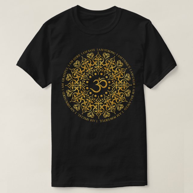T-shirt Je suis un mantra sécuritaire (Design devant)