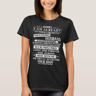 T-shirt Je suis un merveilleux mari Il est né en novembre