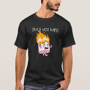T-shirt Je suis Un Mess Chaud S'Mores Marshmallow Camping