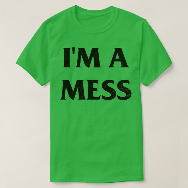 T-shirt Je suis un Mess Sid Vicious Punk Rock Pin (Design devant)