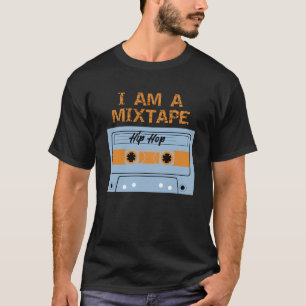 T-shirt Je suis un Mixtape Hip hop Cassette Halloween Cos