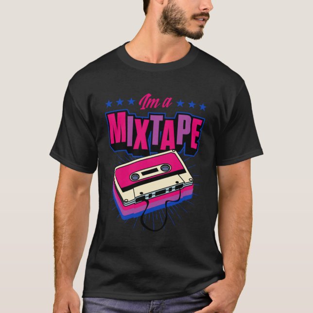 T-shirt Je suis Un Mixtape Retro 60s les années 70 80s 90s (Devant)
