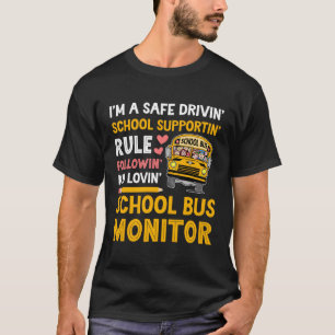 T-shirt Je Suis Un Moniteur De Bus Scolaire Meilleur Monit