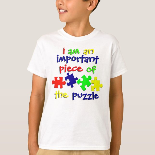 T-shirt Je suis un morceau important (Devant)