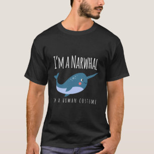 T-shirt Je Suis Un Narwhal Dans Un Costume Humain Narwhal