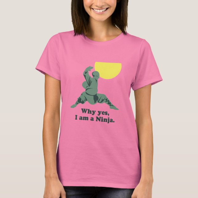T-SHIRT JE SUIS UN NINJA (Devant)