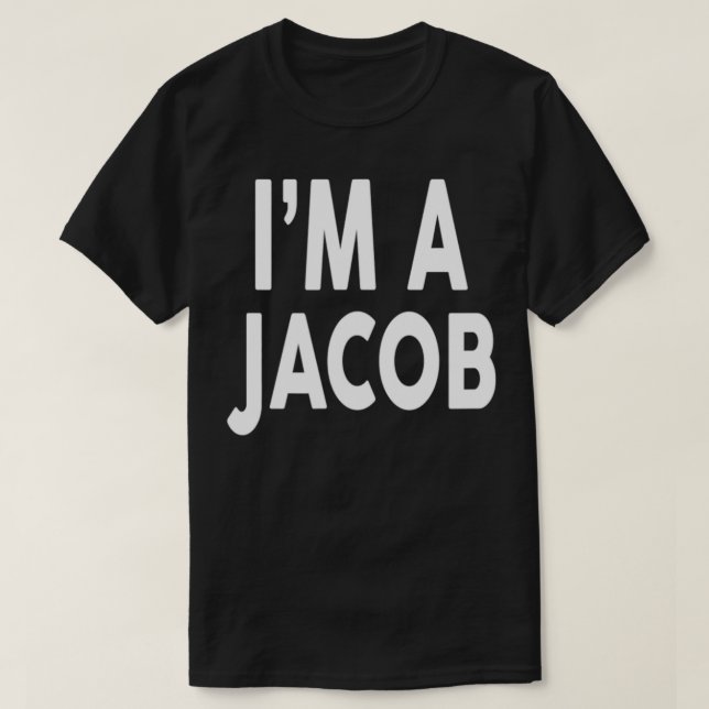 T-shirt Je suis un nom JACOB (Design devant)
