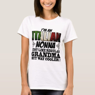 T-SHIRT JE SUIS UN NONNE ITALIEN COMME UNE GRAND-MÈRE RÉGU