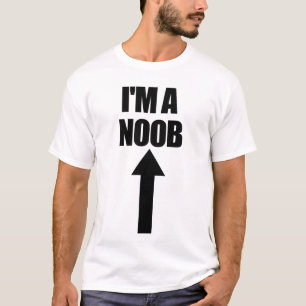 T-shirt Je suis Un Noob Arrow Pointing Up Jeu Vidéo Gamer