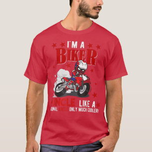 T-shirt Je suis un oncle motard drôle seulement beaucoup d