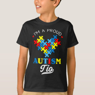 T-shirt Je suis un oncle Tio fier de l'autisme Sensibilisa