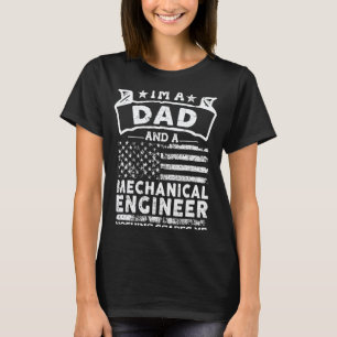 T-shirt Je suis un papa et un ingénieur mécanique Fête des